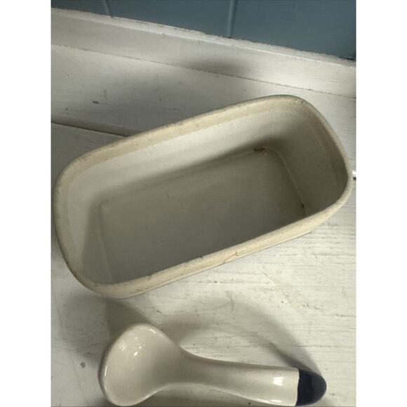 Veracruz Mexican Pottery Lidded Sugar Mustard Jam Spoon HandPainted Sunflowers - Picture 4 of 9